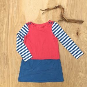 Mini Boden Dress w Pockets 3-4 yrs Pink and Blue